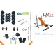 150 KG Body Maxx Complete Home Gym Set + Lifeline Multi Purpose Bench Press + 4 Rods & Lots more..!!